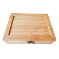 Caja para sobres de té de bambú